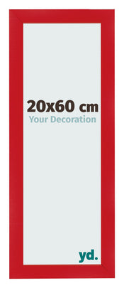 Marco de Fotos 20x60cm Rojo MDF Pisa Delantera Tamano | Yourdecoration.es