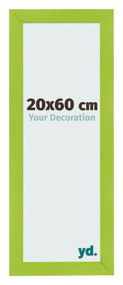 Marco de Fotos 20x60cm Verde MDF Pisa Delantera Tamano | Yourdecoration.es