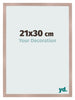 Marco de Fotos 21x30 cm Rosa Viejo MDF Bologna Delantera Tamano | Yourdecoration.es