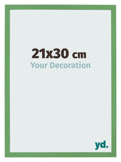 Marco de Fotos 21x30 cm Verde MDF Bologna Delantera Tamano | Yourdecoration.es