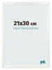 Marco de Fotos 21x30cm Blanco Vintage MDF Pisa Delantera Tamano | Yourdecoration.es