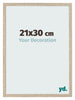 Marco de Fotos 21x30cm Roble Sonoma MDF Bologna Delantera Tamano | Yourdecoration.es