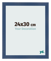 Marco de Fotos 24x30cm Azul Oscuro Barrido MDF Pisa Delantera Tamano | Yourdecoration.es