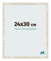 Marco de Fotos 24x30cm Blanco Vintage MDF Bologna Delantera Tamano | Yourdecoration.es