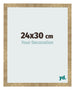 Marco de Fotos 24x30cm Dorado Antiguo MDF Bologna Delantera Tamano | Yourdecoration.es