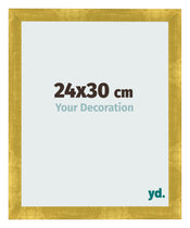 Marco de Fotos 24x30cm Dorado Vintage MDF Pisa Delantera Tamano | Yourdecoration.es