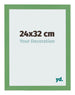Marco de Fotos 24x32 cm Verde MDF Bologna Delantera Tamano | Yourdecoration.es