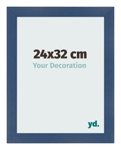 Marco de Fotos 24x32cm Azul Oscuro Barrido MDF Pisa Delantera Tamano | Yourdecoration.es