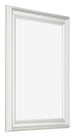 Marco de Fotos 24x32cm Blanco Barrido MDF Lazio Delantera Oblicuo | Yourdecoration.es