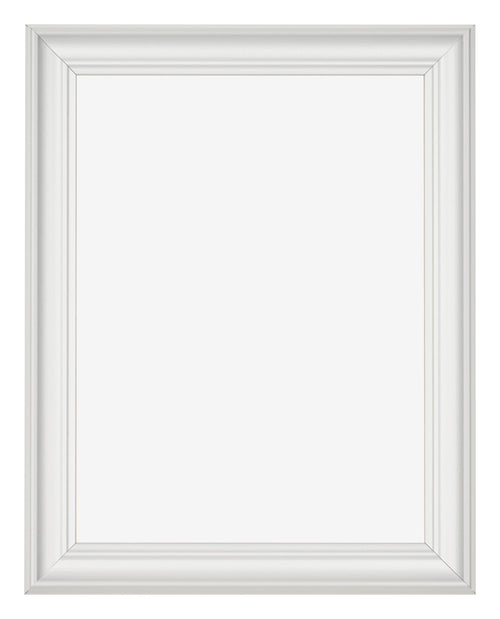 Marco de Fotos 24x32cm Blanco Barrido MDF Lazio Delantera | Yourdecoration.es