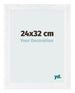 Marco de Fotos 24x32cm Blanco Vintage MDF Pisa Delantera Tamano | Yourdecoration.es