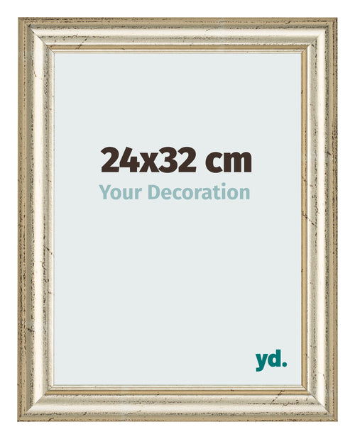 Marco de Fotos 24x32cm Brillo Metalico MDF Lazio Delantera Tamano | Yourdecoration.es