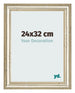 Marco de Fotos 24x32cm Brillo Metalico MDF Lazio Delantera Tamano | Yourdecoration.es