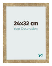 Marco de Fotos 24x32cm Dorado Antiguo MDF Bologna Delantera Tamano | Yourdecoration.es
