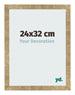 Marco de Fotos 24x32cm Dorado Antiguo MDF Bologna Delantera Tamano | Yourdecoration.es
