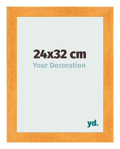 Marco de Fotos 24x32cm Naranja MDF Pisa Delantera Tamano | Yourdecoration.es