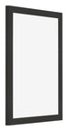 Marco de Fotos 24x32cm Negro Grano De Madera MDF Bologna Delantera Oblicuo | Yourdecoration.es
