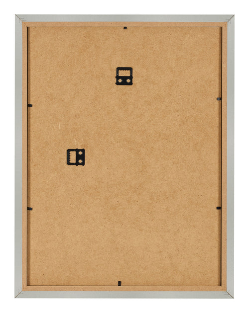 Marco de Fotos 24x32cm Plateado Mate MDF Bologna Trasera | Yourdecoration.es