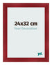Marco de Fotos 24x32cm Vino Tinto Barrido MDF Pisa Delantera Tamano | Yourdecoration.es