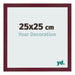 Marco de Fotos 25x25 cm Vino Tinto Barrido MDF Bologna Delantera Tamano | Yourdecoration.es