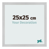 Marco de Fotos 25x25cm Acero Inoxidable MDF Bologna Delantera Tamano | Yourdecoration.es