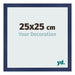 Marco de Fotos 25x25cm Azul Oscuro Barrido MDF Bologna Delantera Tamano | Yourdecoration.es