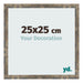 Marco de Fotos 25x25cm Azul Y Dorado Fusionado MDF Bologna Delantera Tamano | Yourdecoration.es