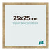 Marco de Fotos 25x25cm Dorado Antiguo MDF Bologna Delantera Tamano | Yourdecoration.es