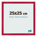 Marco de Fotos 25x25cm Rojo MDF Bologna Delantera Tamano | Yourdecoration.es