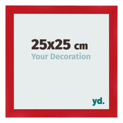 Marco de Fotos 25x25cm Rojo MDF Pisa Delantera Tamano | Yourdecoration.es