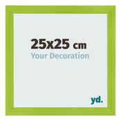 Marco de Fotos 25x25cm Verde MDF Pisa Delantera Tamano | Yourdecoration.es