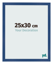 Marco de Fotos 25x30 cm Azul Oscuro MDF Bologna Delantera Tamano | Yourdecoration.es