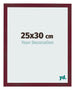 Marco de Fotos 25x30 cm Vino Tinto Barrido MDF Bologna Delantera Tamano | Yourdecoration.es