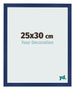 Marco de Fotos 25x30cm Azul Oscuro Barrido MDF Bologna Delantera Tamano | Yourdecoration.es