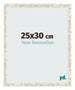 Marco de Fotos 25x30cm Blanco Vintage MDF Bologna Delantera Tamano | Yourdecoration.es