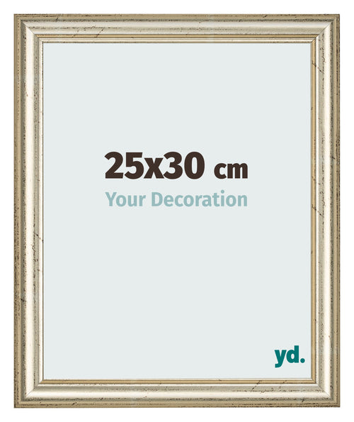 Marco de Fotos 25x30cm Brillo Metalico MDF Lazio Delantera Tamano | Yourdecoration.es