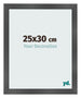 Marco de Fotos 25x30cm Negro Plateado Pulido MDF Pisa Delantera Tamano | Yourdecoration.es