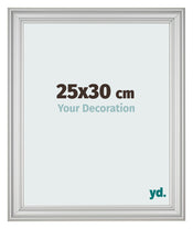 Marco de Fotos 25x30cm Plateado Mate MDF Lazio Delantera Tamano | Yourdecoration.es