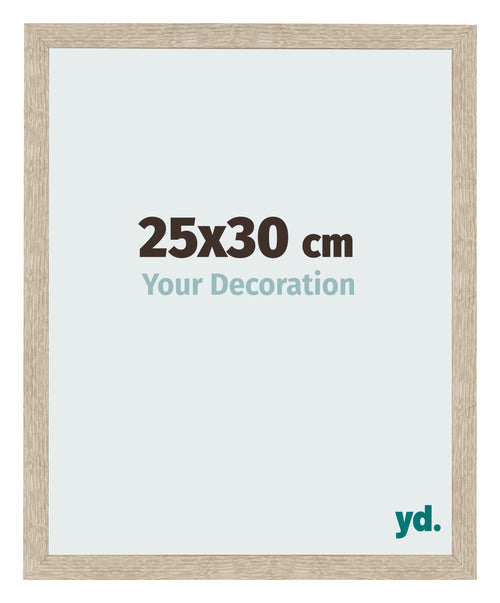 Marco de Fotos 25x30cm Roble Sonoma MDF Bologna Delantera Tamano | Yourdecoration.es
