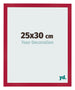 Marco de Fotos 25x30cm Rojo MDF Bologna Delantera Tamano | Yourdecoration.es
