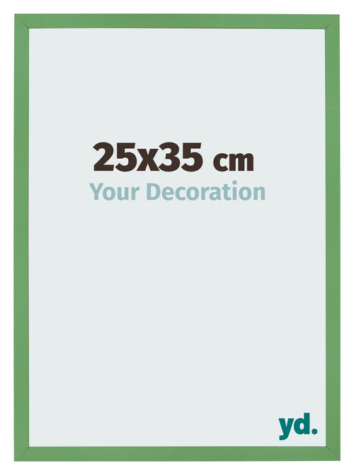 Marco de Fotos 25x35 cm Verde MDF Bologna Delantera Tamano | Yourdecoration.es