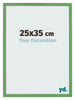 Marco de Fotos 25x35 cm Verde MDF Bologna Delantera Tamano | Yourdecoration.es