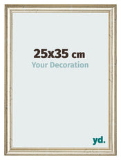 Marco de Fotos 25x35cm Brillo Metalico MDF Lazio Delantera Tamano | Yourdecoration.es