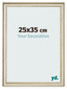 Marco de Fotos 25x35cm Brillo Metalico MDF Lazio Delantera Tamano | Yourdecoration.es