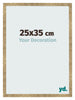 Marco de Fotos 25x35cm Dorado Antiguo MDF Bologna Delantera Tamano | Yourdecoration.es