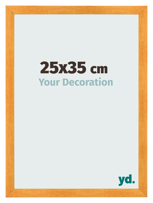 Marco de Fotos 25x35cm Naranja MDF Pisa Delantera Tamano | Yourdecoration.es