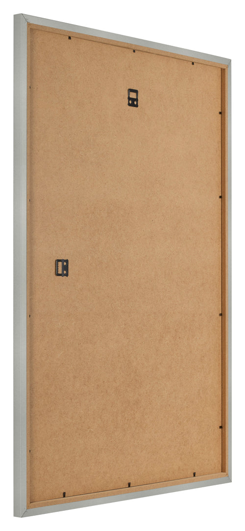 Marco de Fotos 25x35cm Plateado Mate MDF Bologna Trasera Oblicuo | Yourdecoration.es