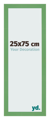 Marco de Fotos 25x75 cm Verde MDF Bologna Delantera Tamano | Yourdecoration.es