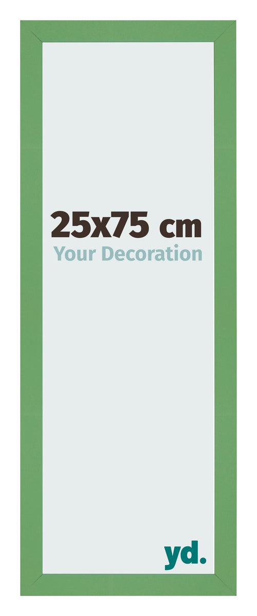 Marco de Fotos 25x75 cm Verde MDF Bologna Delantera Tamano | Yourdecoration.es