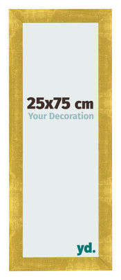 Marco de Fotos 25x75cm Dorado Vintage MDF Pisa Delantera Tamano | Yourdecoration.es